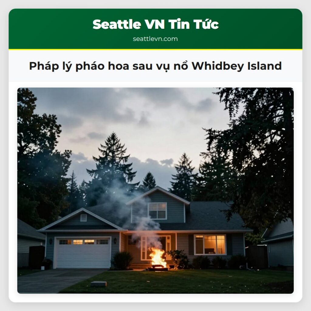 Pháp lý pháo hoa sau vụ nổ Whidbey Island