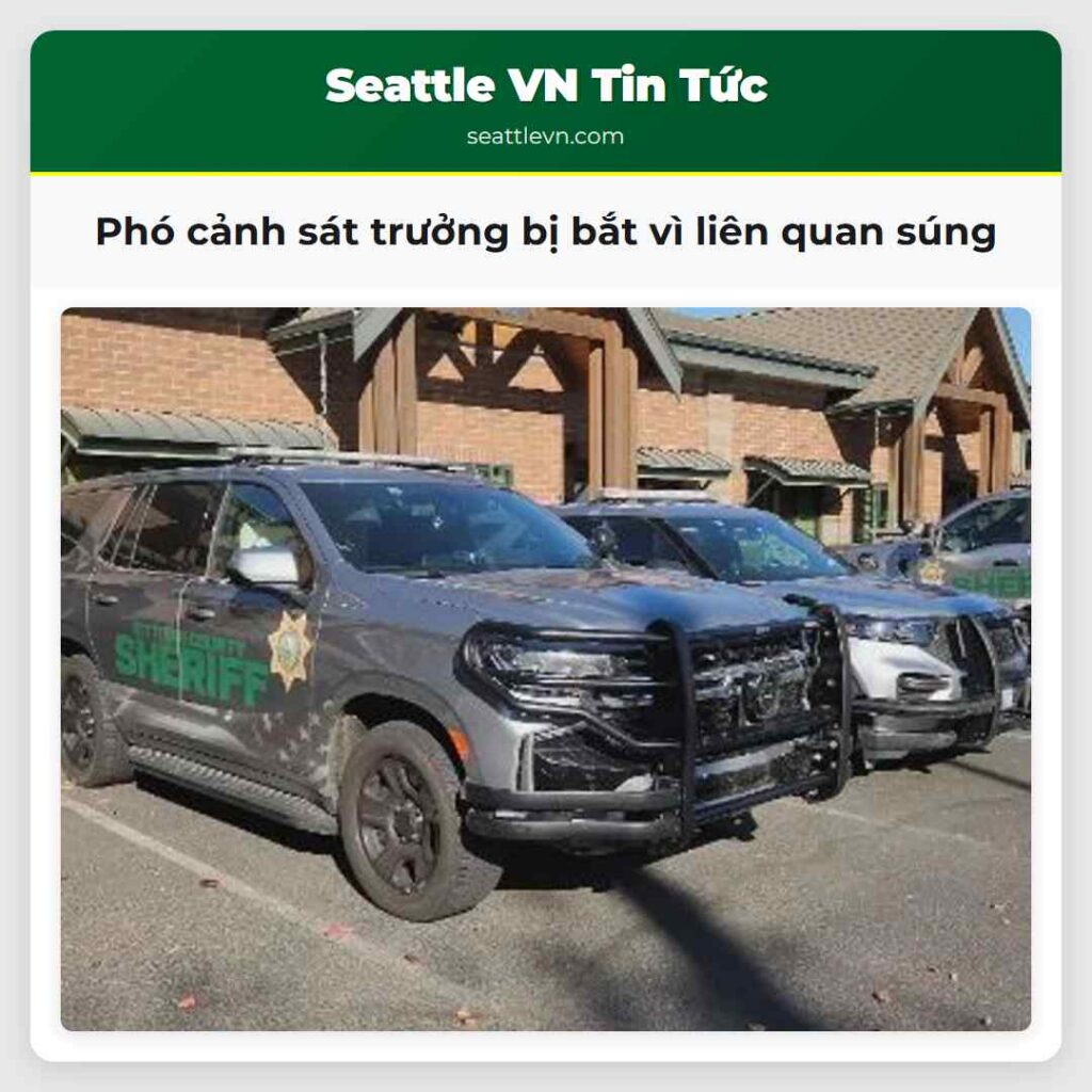 Phó cảnh sát trưởng bị bắt vì liên quan súng