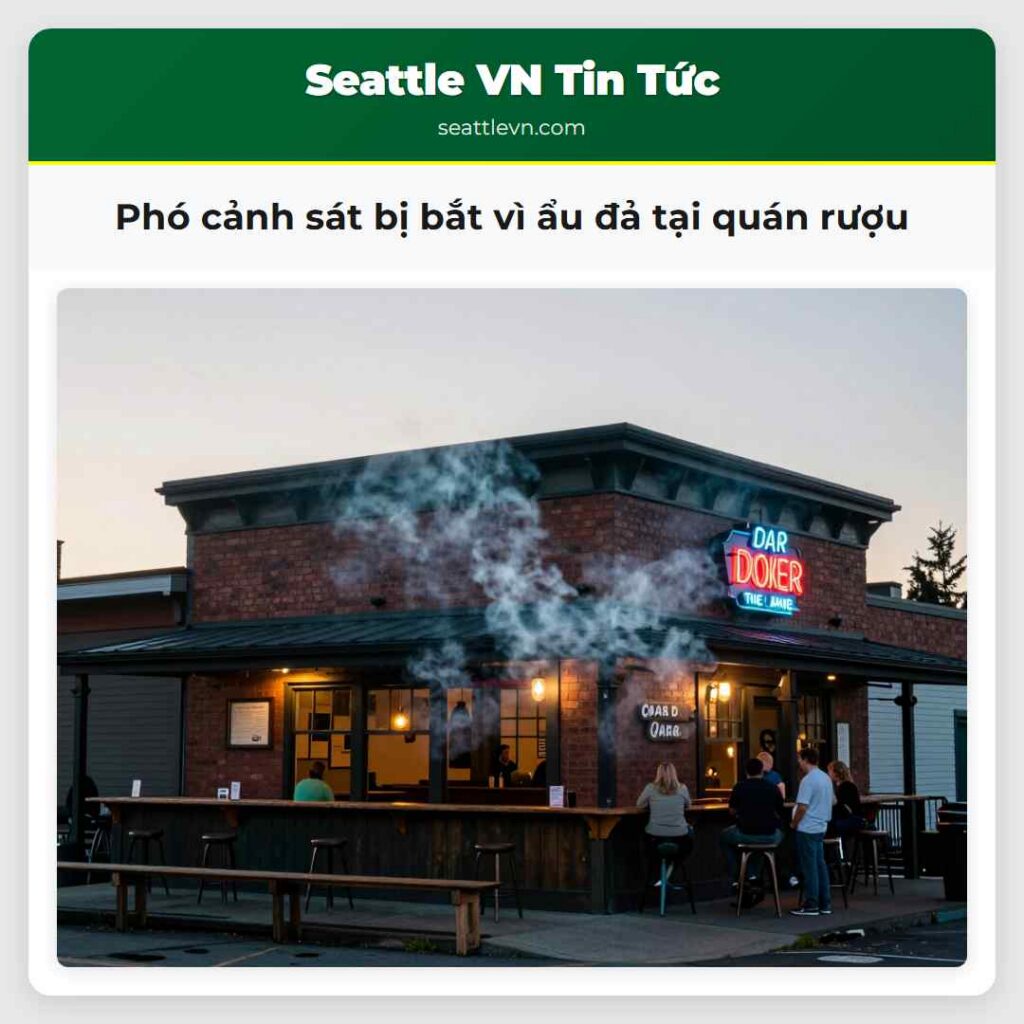 Phó cảnh sát bị bắt vì ẩu đả tại quán rượu