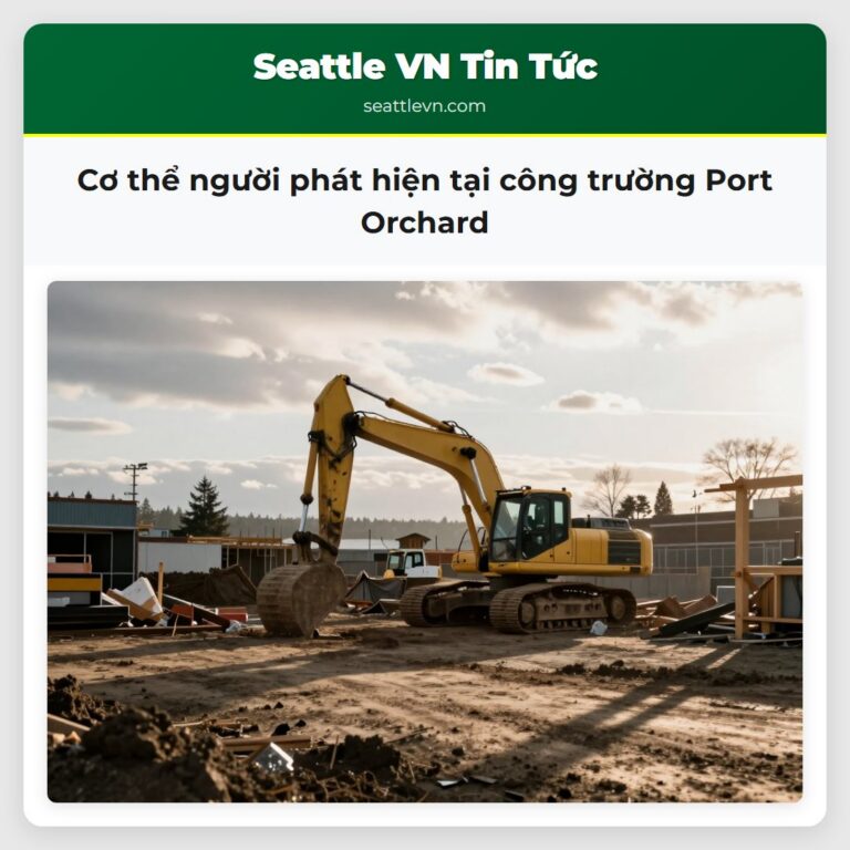 Cơ thể người phát hiện tại công trường Port Orchard