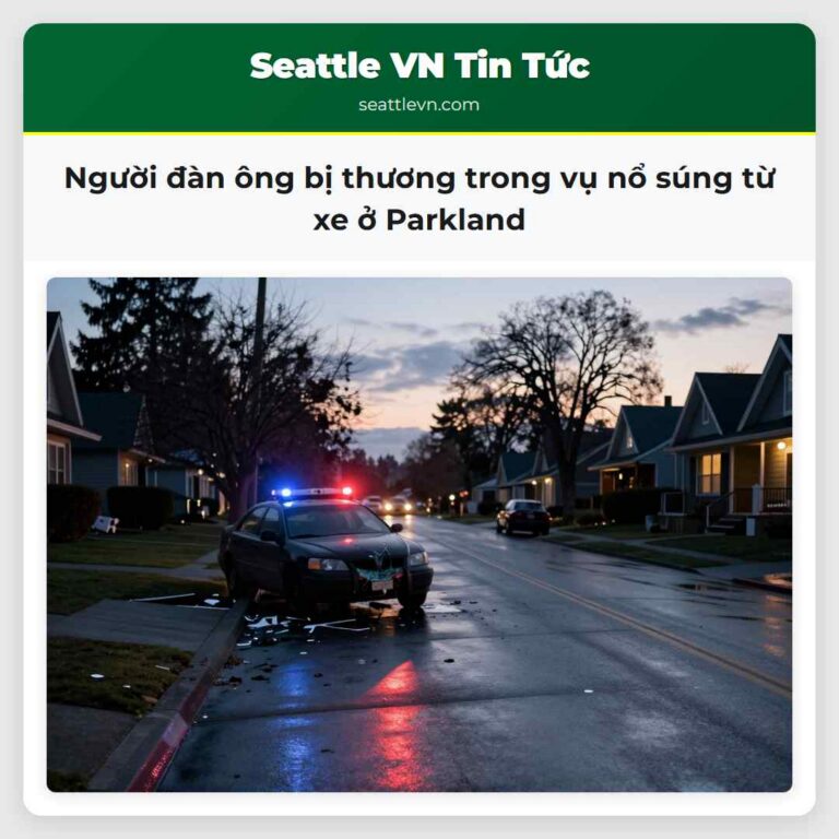 Người đàn ông bị thương trong vụ nổ súng từ xe ở Parkland