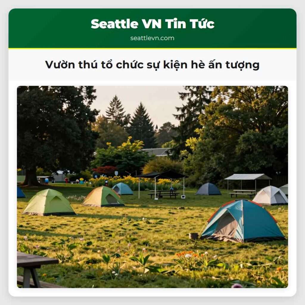 Vườn thú tổ chức sự kiện hè ấn tượng