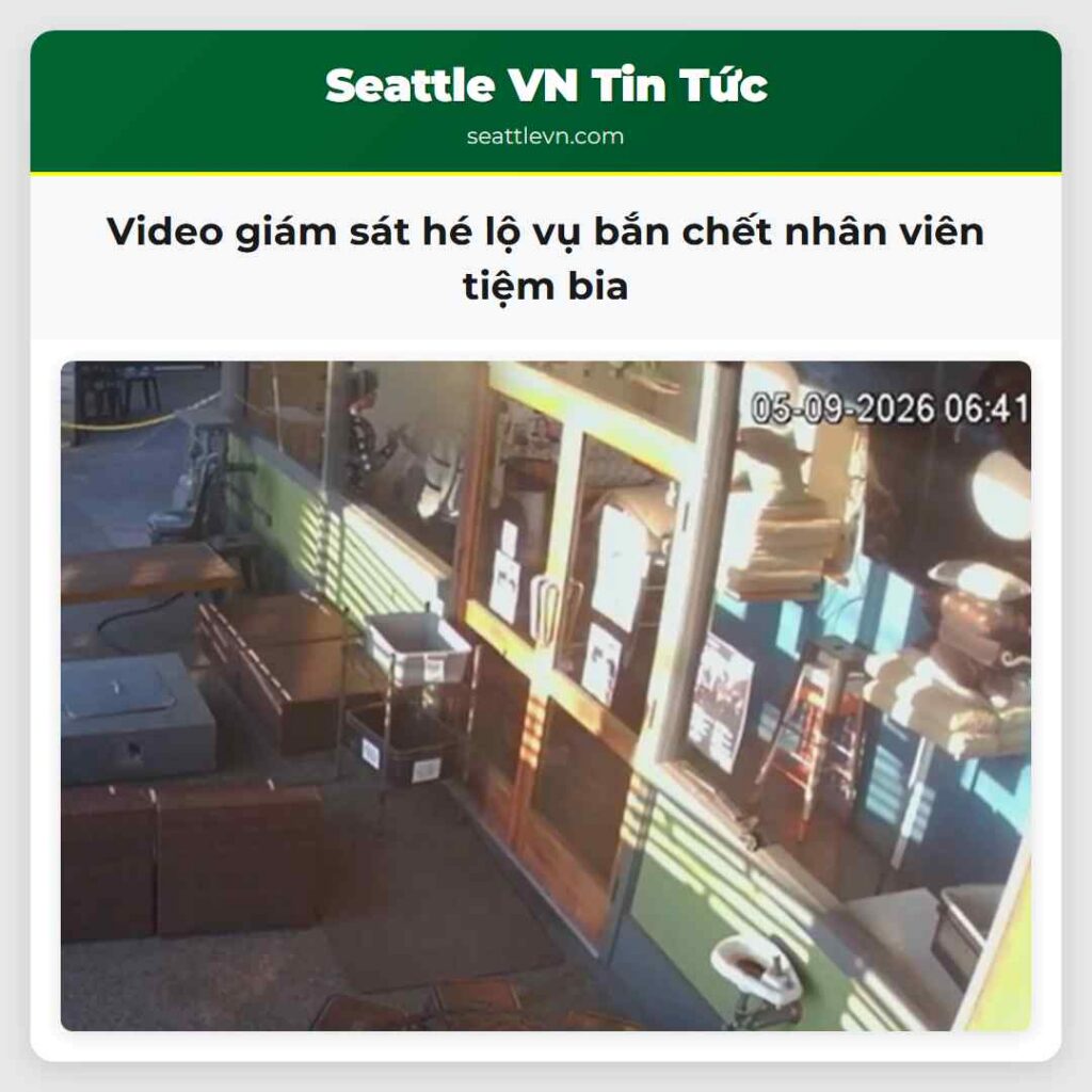 Video giám sát hé lộ vụ bắn chết nhân viên tiệm