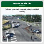 Tai nạn truy đuổi cảnh sát gây 4 người bị thương