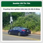 Puyallup thử nghiệm biển báo tốc độ di động