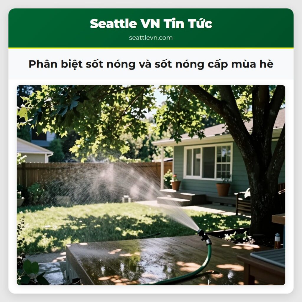 Phân biệt sốt nóng và sốt nóng cấp mùa hè