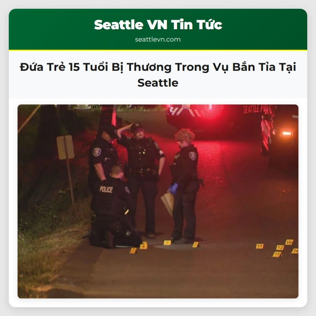 Đứa Trẻ 15 Tuổi Bị Thương Trong Vụ Bắn Tỉa Tại