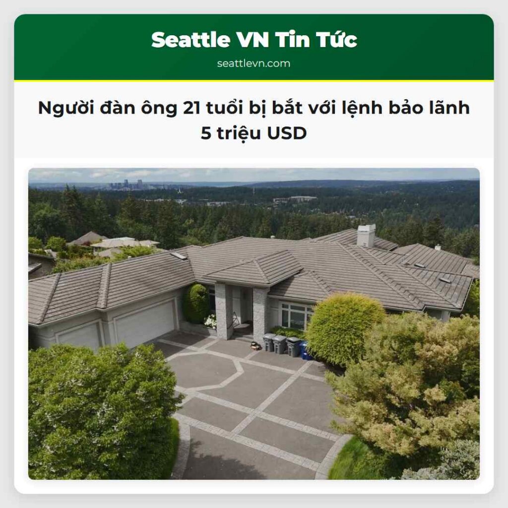Người đàn ông 21 tuổi bị bắt với lệnh bảo lãnh 5