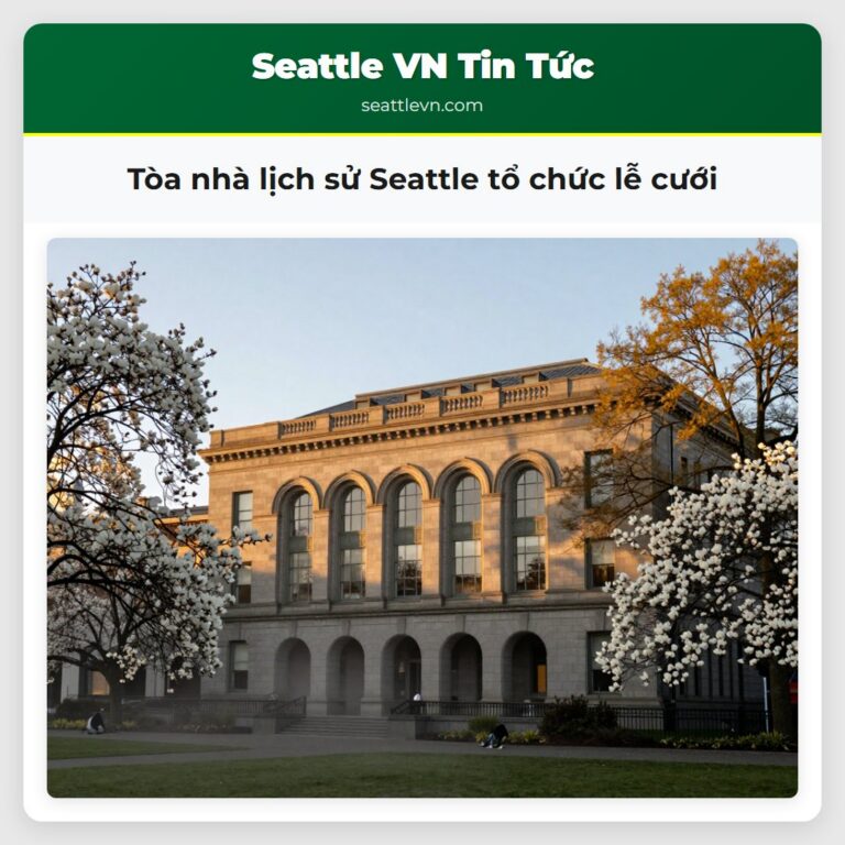 Tòa nhà lịch sử Seattle tổ chức lễ cưới