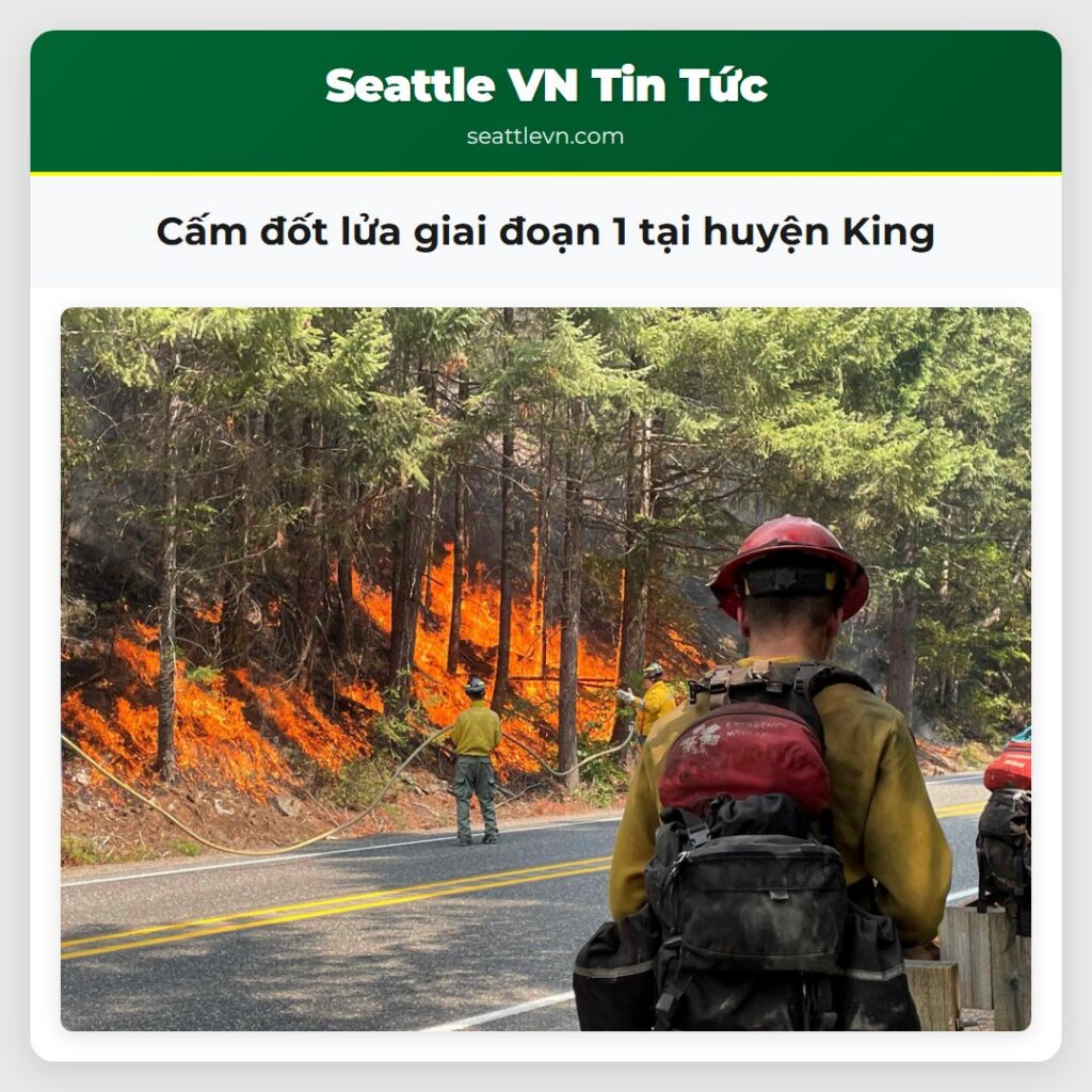 Cấm đốt lửa giai đoạn 1 tại huyện King