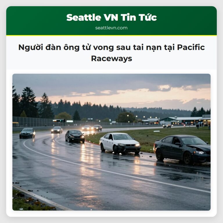Người đàn ông tử vong sau tai nạn tại Pacific Raceways