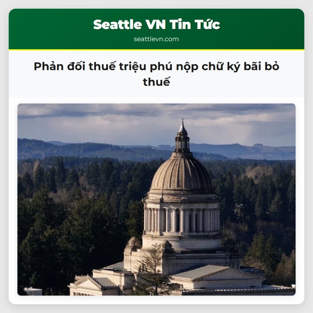 Phản đối thuế triệu phú nộp chữ ký bãi bỏ thuế