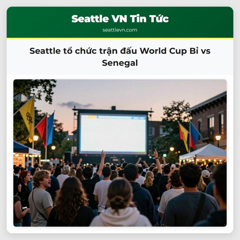 Seattle tổ chức trận đấu World Cup Bỉ vs Senegal