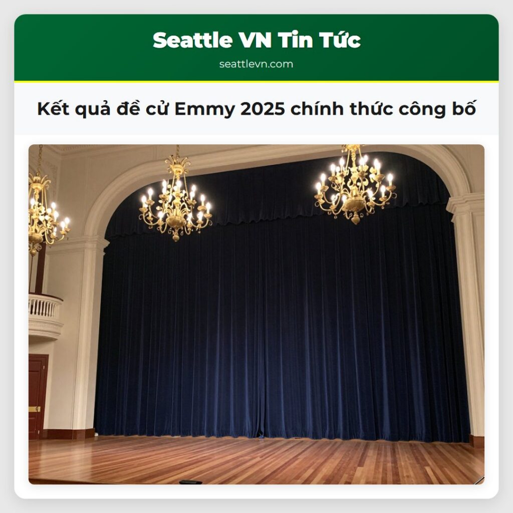 Kết quả đề cử Emmy 2025 chính thức công bố