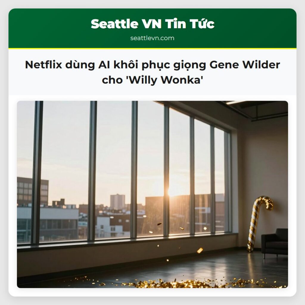 Netflix dùng AI khôi phục giọng Gene Wilder cho