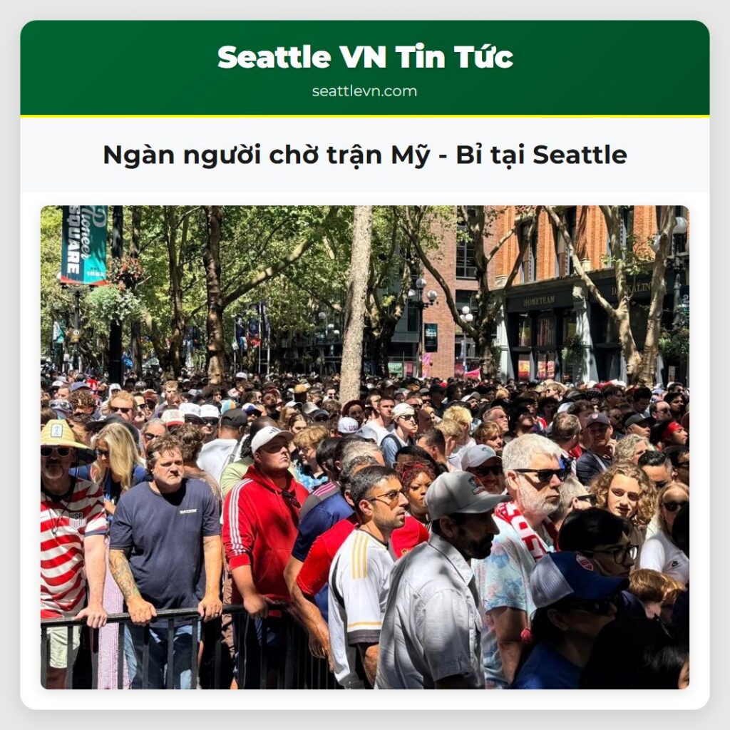 Ngàn người chờ trận Mỹ - Bỉ tại Seattle