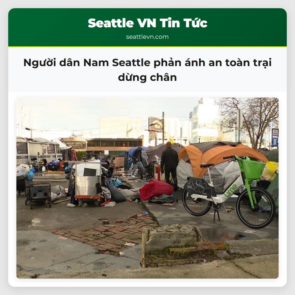 Người dân Nam Seattle phản ánh an toàn trại dừng