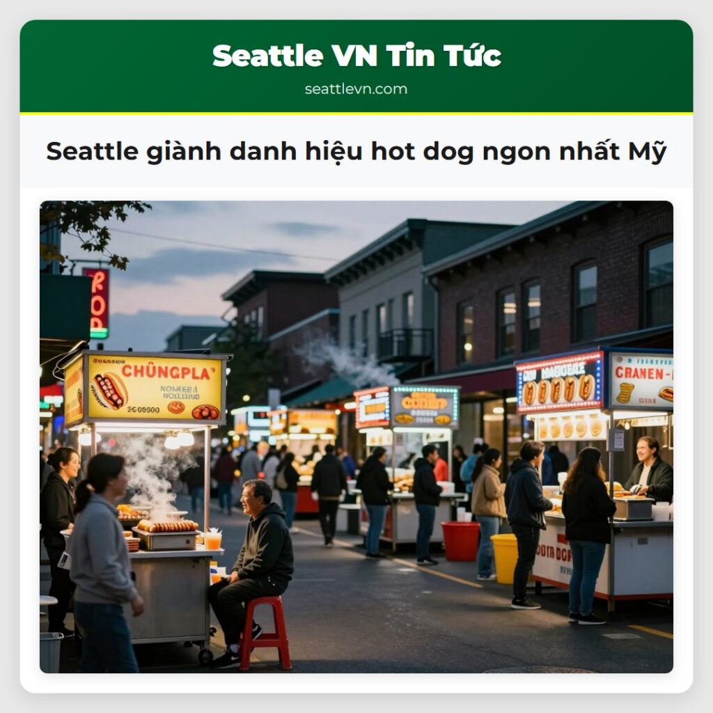 Seattle giành danh hiệu hot dog ngon nhất Mỹ