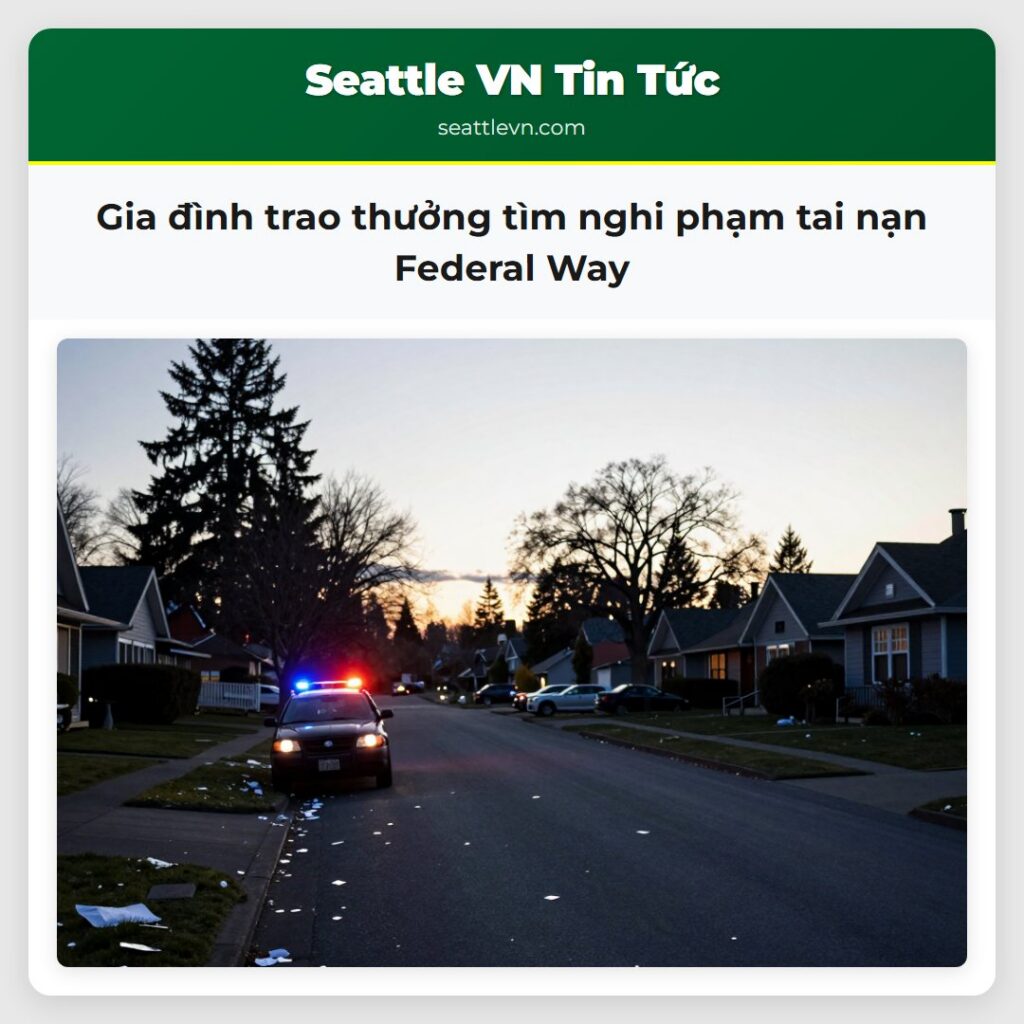 Gia đình trao thưởng tìm nghi phạm tai nạn