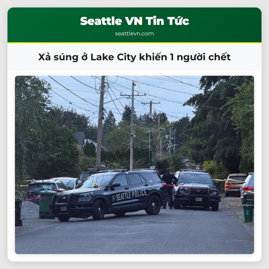 Xả súng ở Lake City khiến 1 người chết