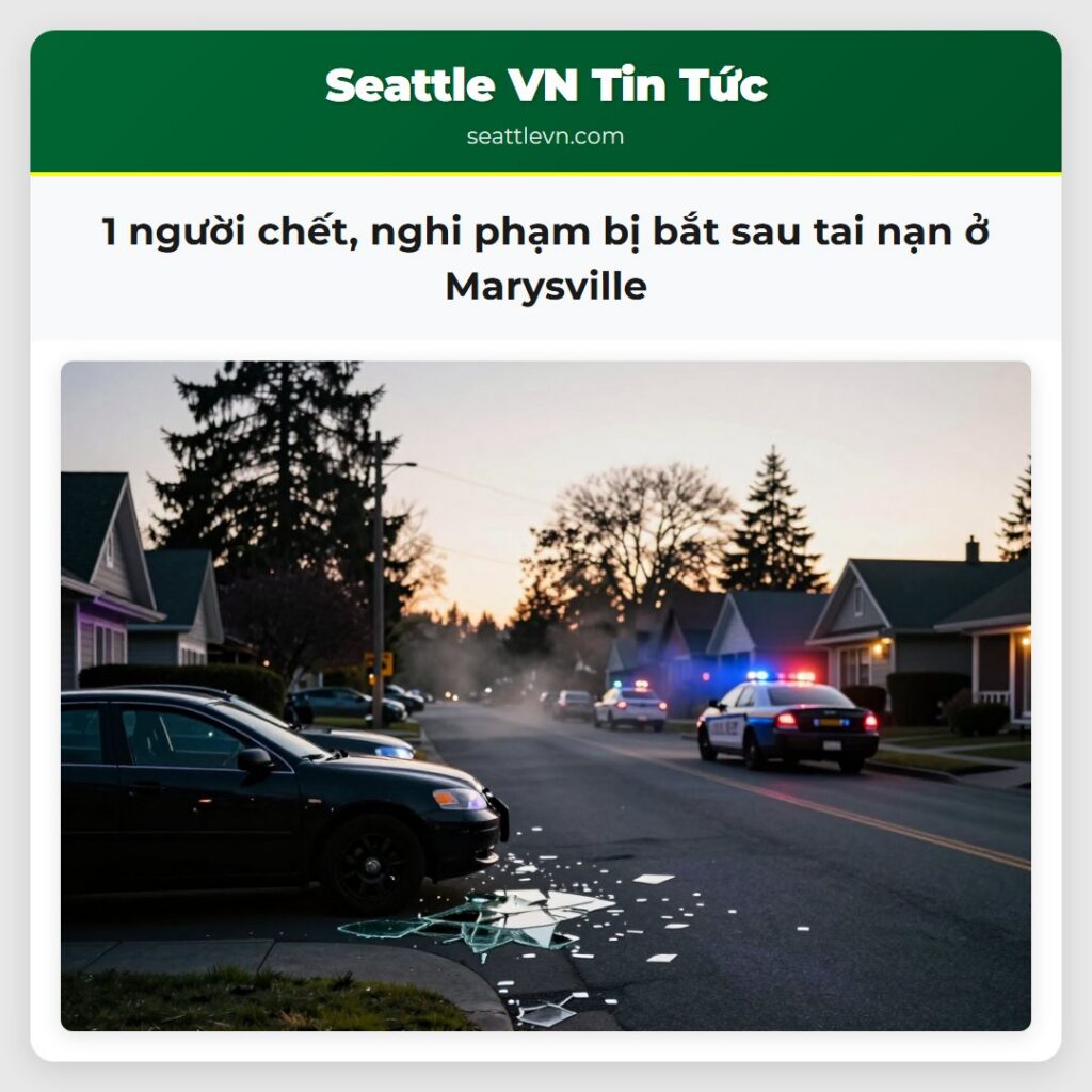 1 người chết, nghi phạm bị bắt sau tai nạn ở