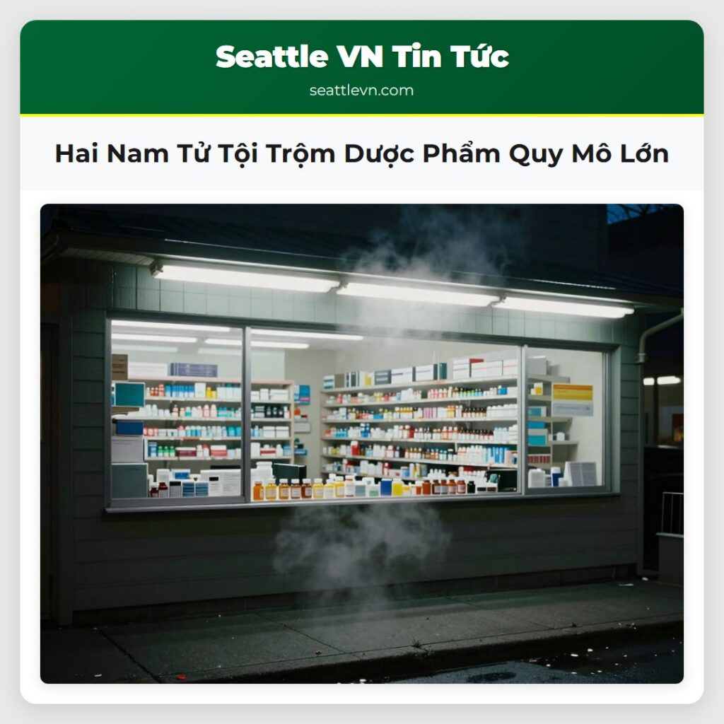 Hai Nam Tử Tội Trộm Dược Phẩm Quy Mô Lớn