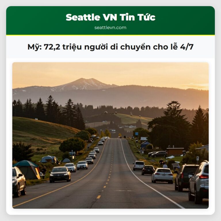 Mỹ 722 triệu người di chuyển cho lễ 4/7