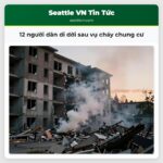 12 người dân di dời sau vụ cháy chung cư