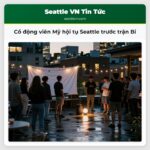 Cổ động viên Mỹ hội tụ Seattle trước trận Bỉ