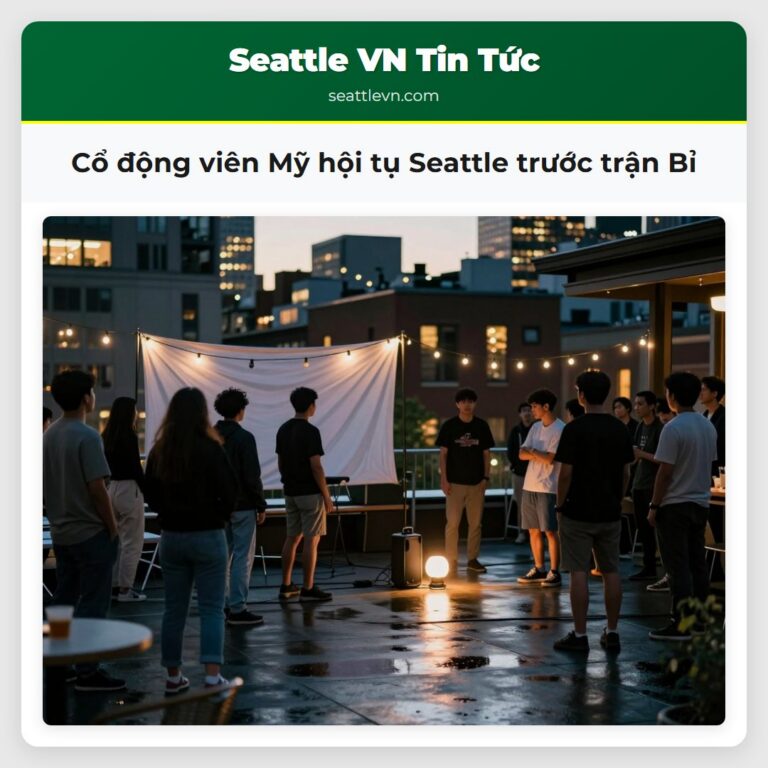 Cổ động viên Mỹ hội tụ Seattle trước trận Bỉ