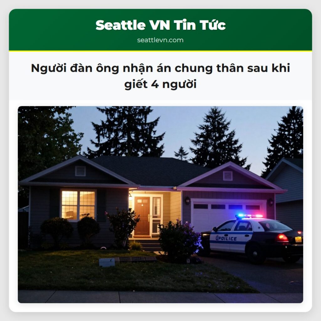 Người đàn ông nhận án chung thân sau khi giết 4