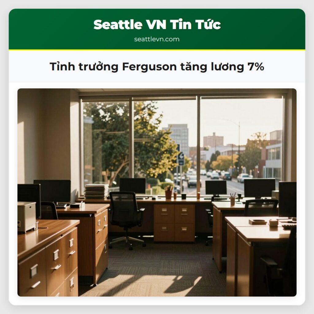 Tỉnh trưởng Ferguson tăng lương 7%