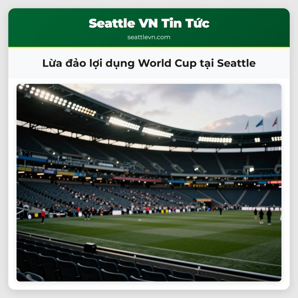 Lừa đảo lợi dụng World Cup tại Seattle