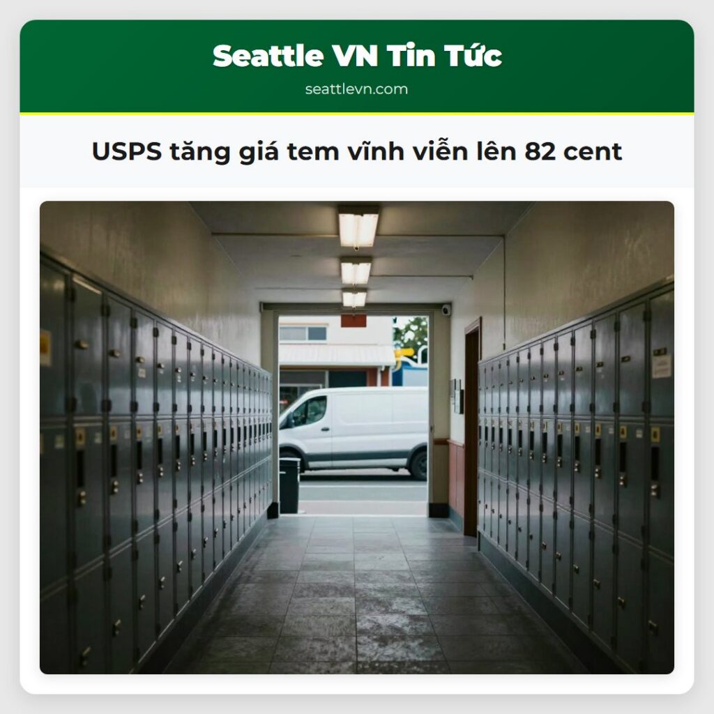 USPS tăng giá tem vĩnh viễn lên 82 cent