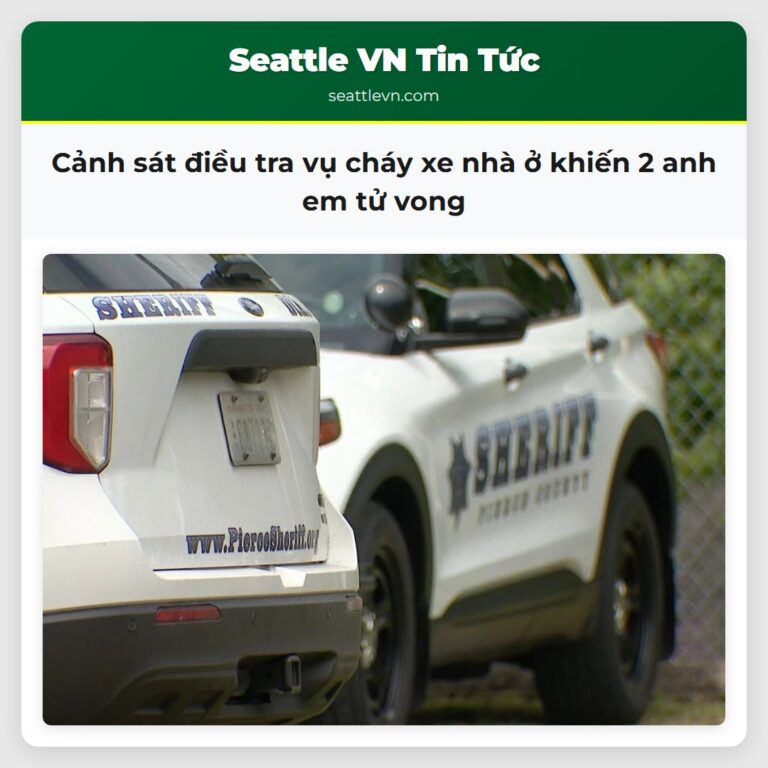 Cảnh sát điều tra vụ cháy xe nhà ở khiến 2 anh em tử vong