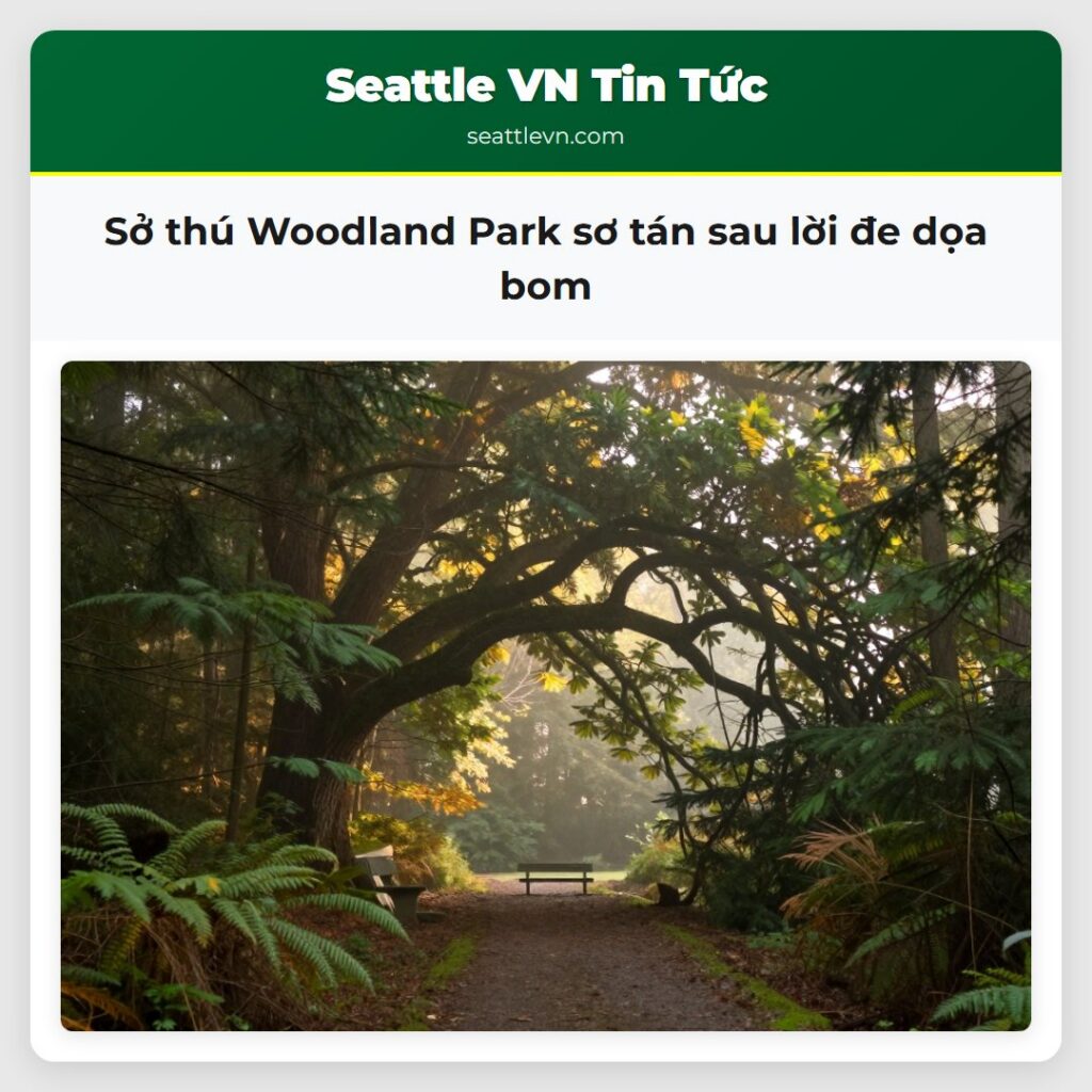 Sở thú Woodland Park sơ tán sau lời đe dọa bom