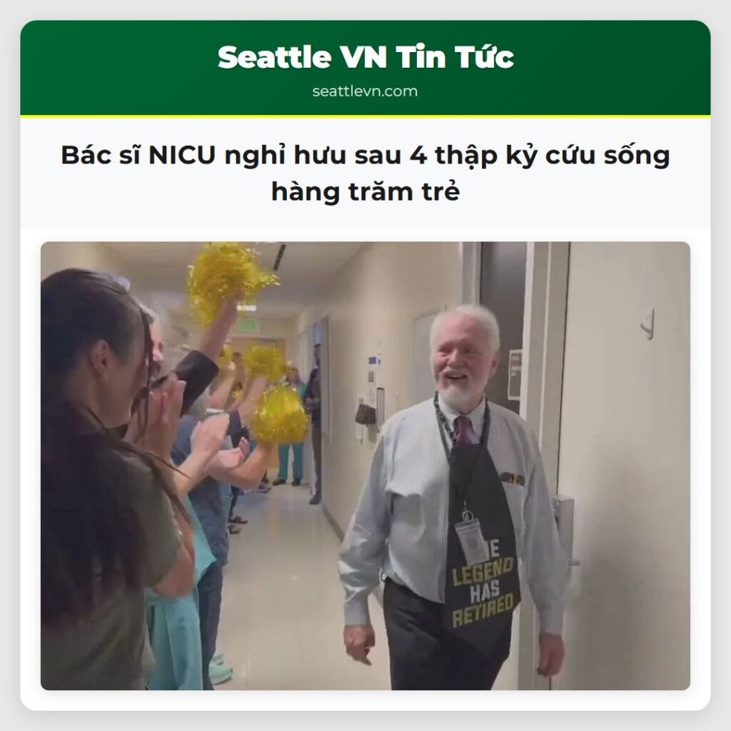 Bác sĩ NICU nghỉ hưu sau 4 thập kỷ cứu sống hàng