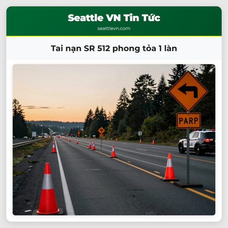 Tai nạn SR 512 phong tỏa 1 làn
