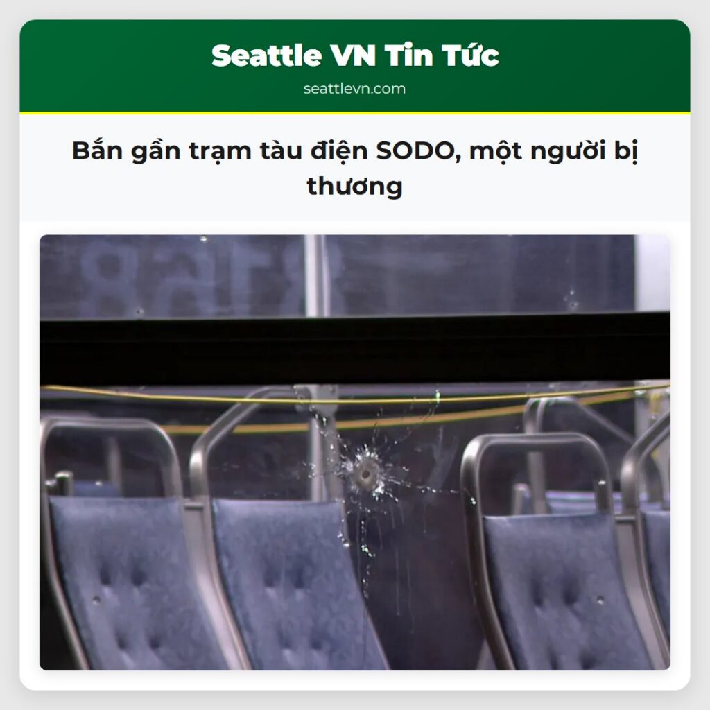 Bắn gần trạm tàu điện SODO, một người bị thương