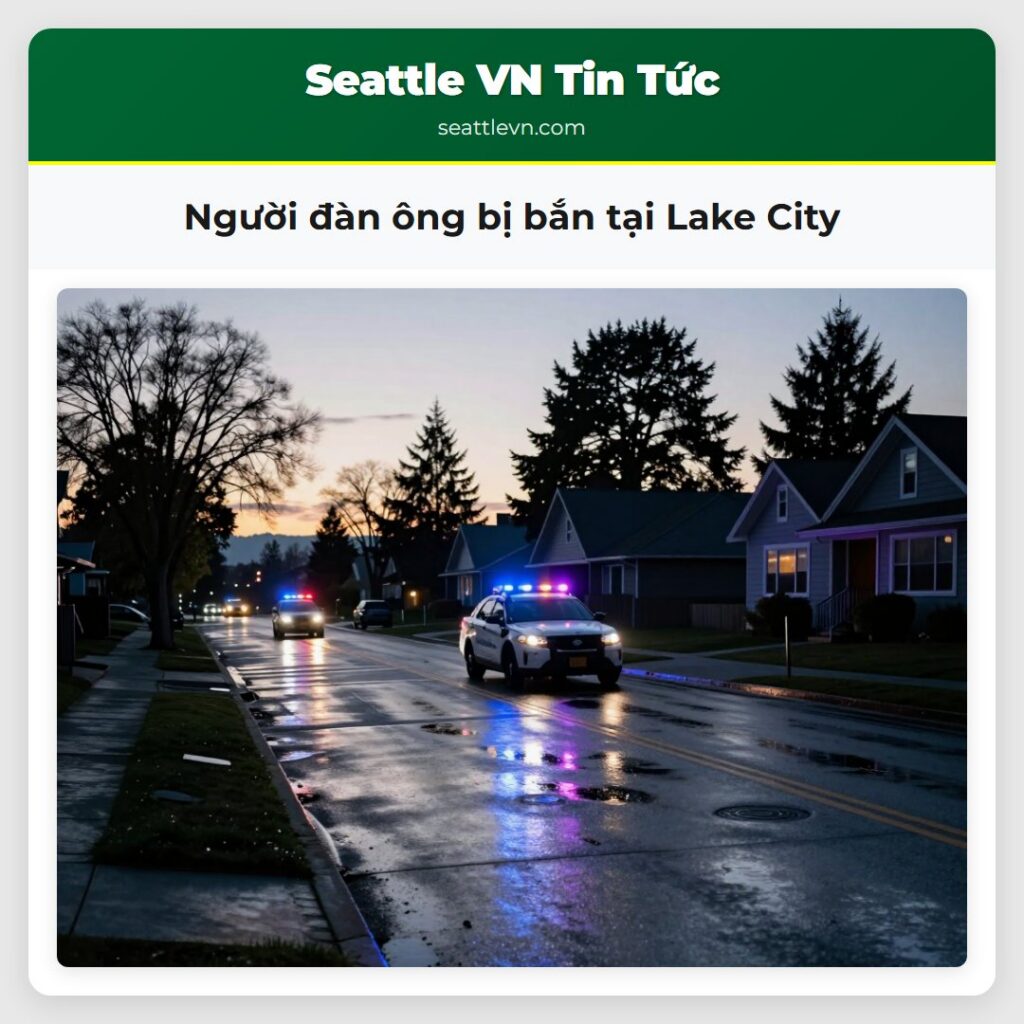 Người đàn ông bị bắn tại Lake City