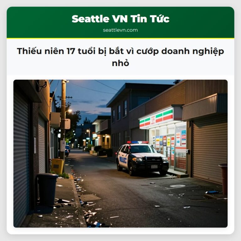 Thiếu niên 17 tuổi bị bắt vì cướp doanh nghiệp nhỏ