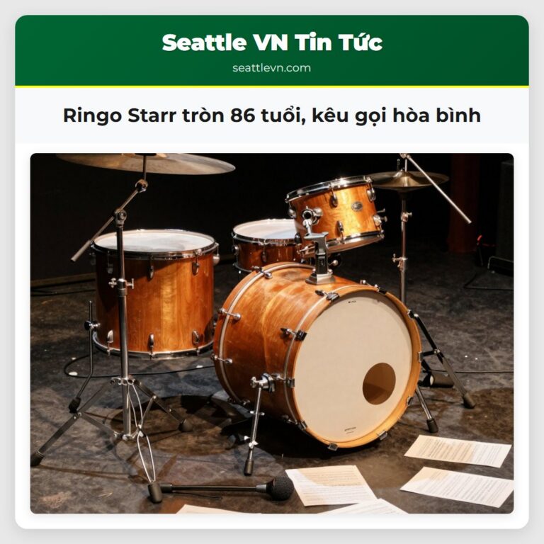 Ringo Starr tròn 86 tuổi kêu gọi hòa bình