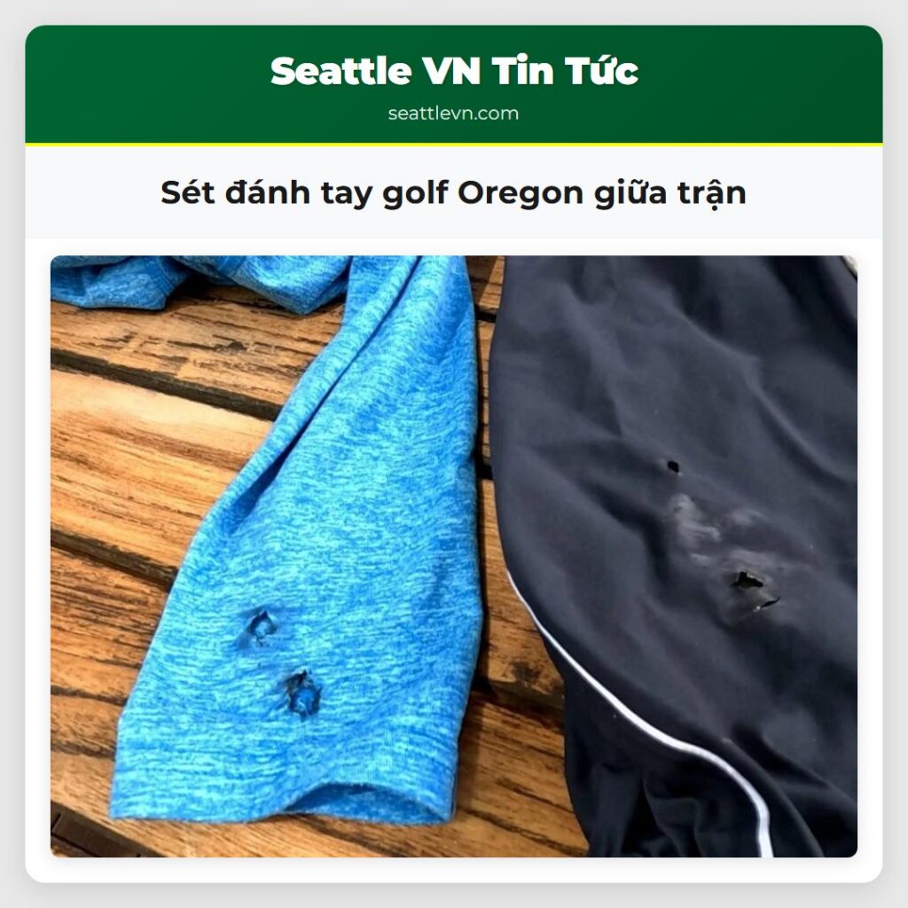 Sét đánh tay golf Oregon giữa trận