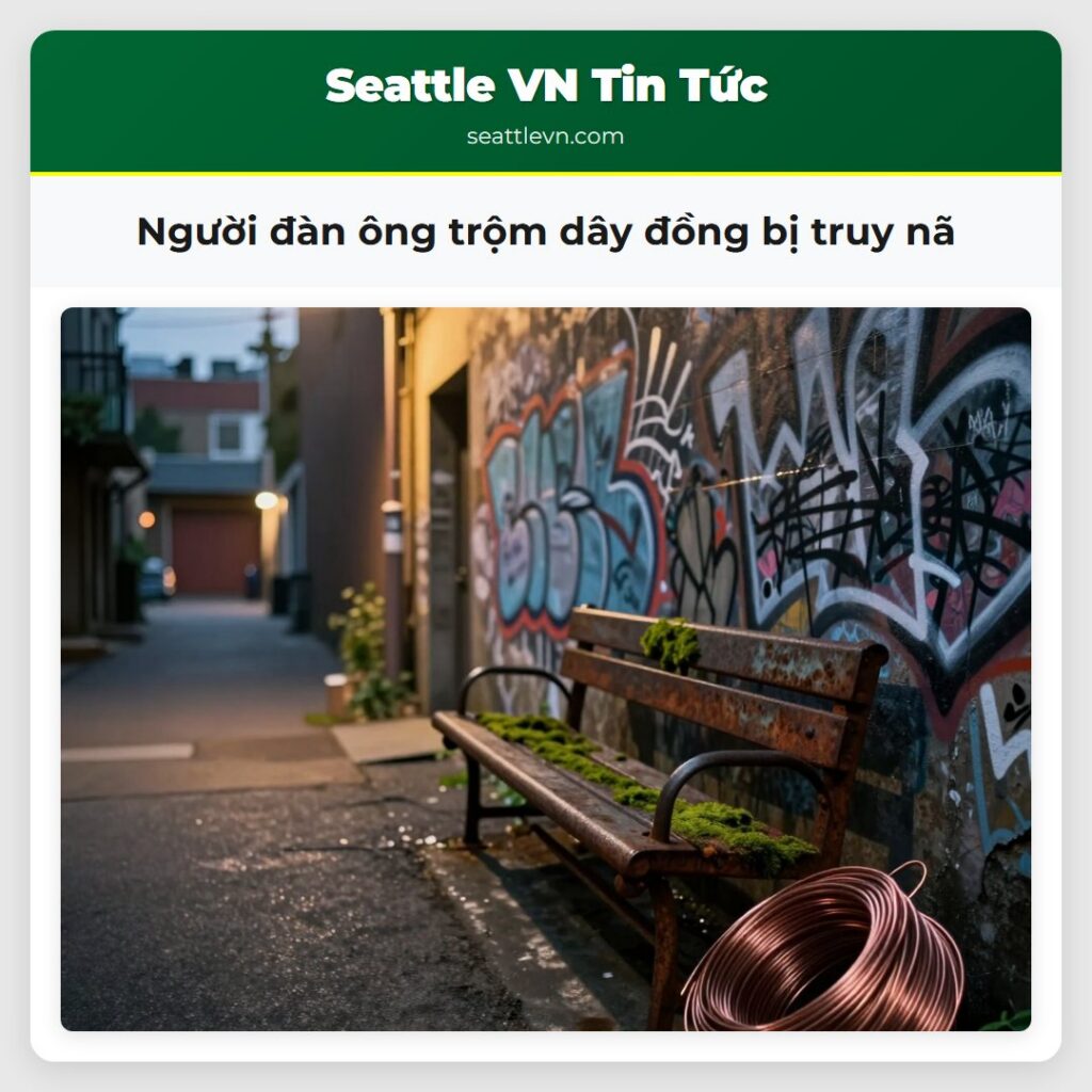 Người đàn ông trộm dây đồng bị truy nã