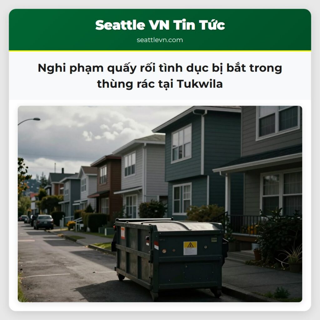 Nghi phạm quấy rối tình dục bị bắt trong thùng
