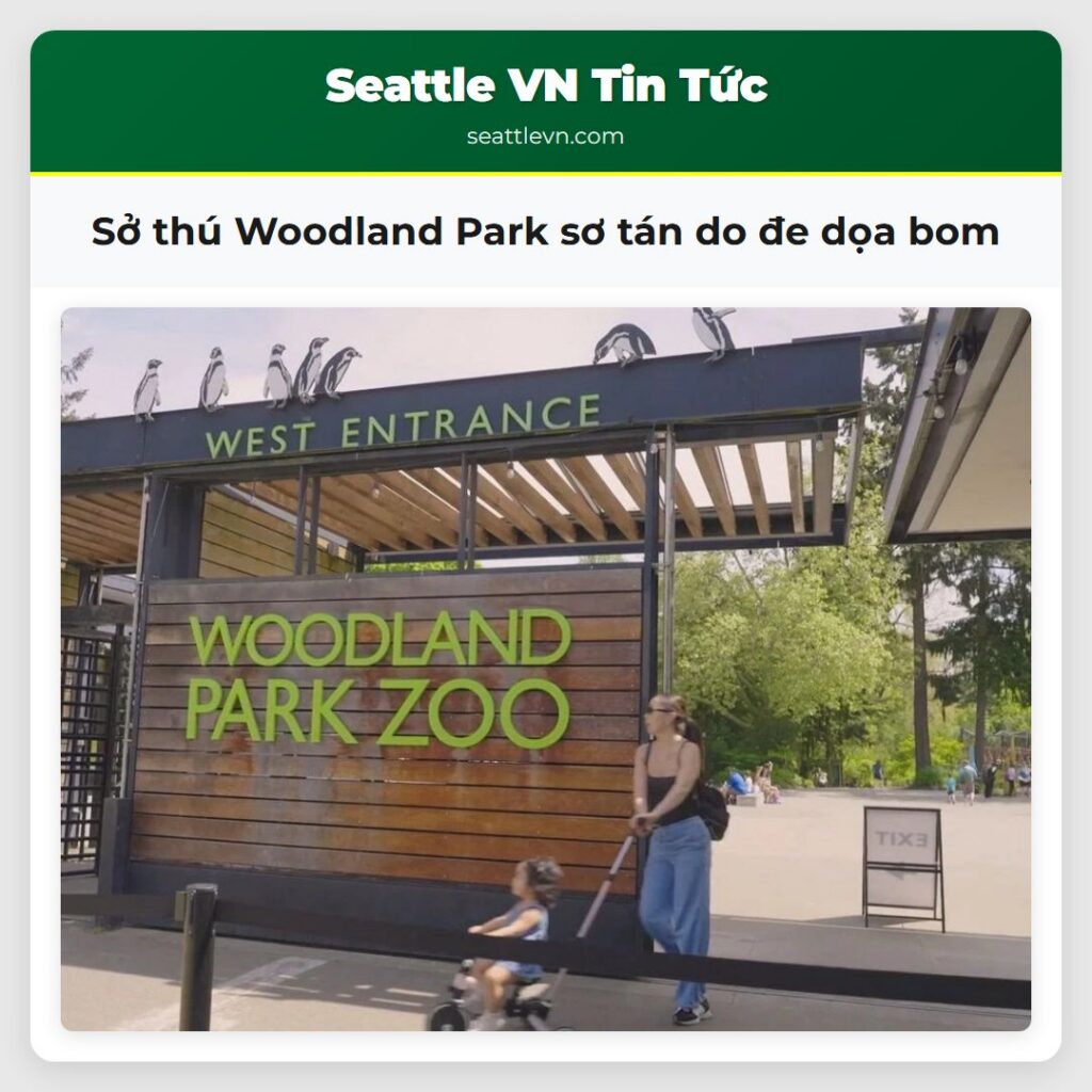 Sở thú Woodland Park sơ tán do đe dọa bom